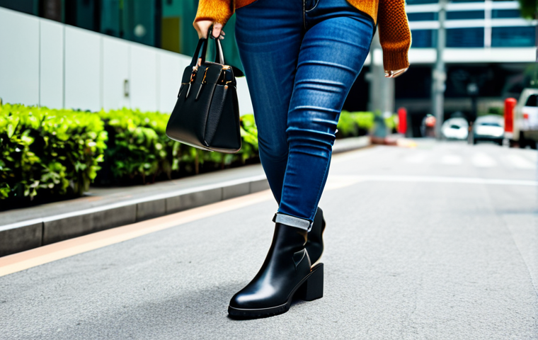 **
"A fashionable woman in Kuala Lumpur, Malaysia, wearing stylish ankle boots with skinny jeans and a sweater. She is walking confidently on a city street, surrounded by modern buildings. The boots are chunky with a thick sole for good grip. Fully clothed, appropriate attire, safe for work, perfect anatomy, natural proportions, professional, family-friendly, high quality."
**
