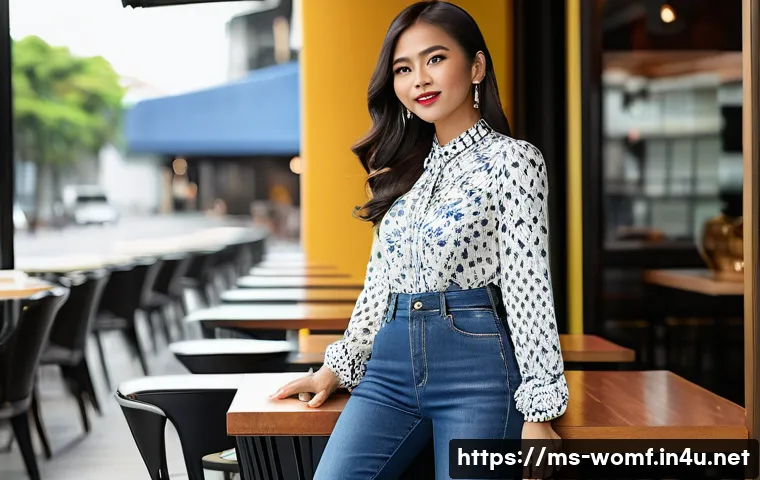 가을 여성 데님 스타일 관련 이미지 1